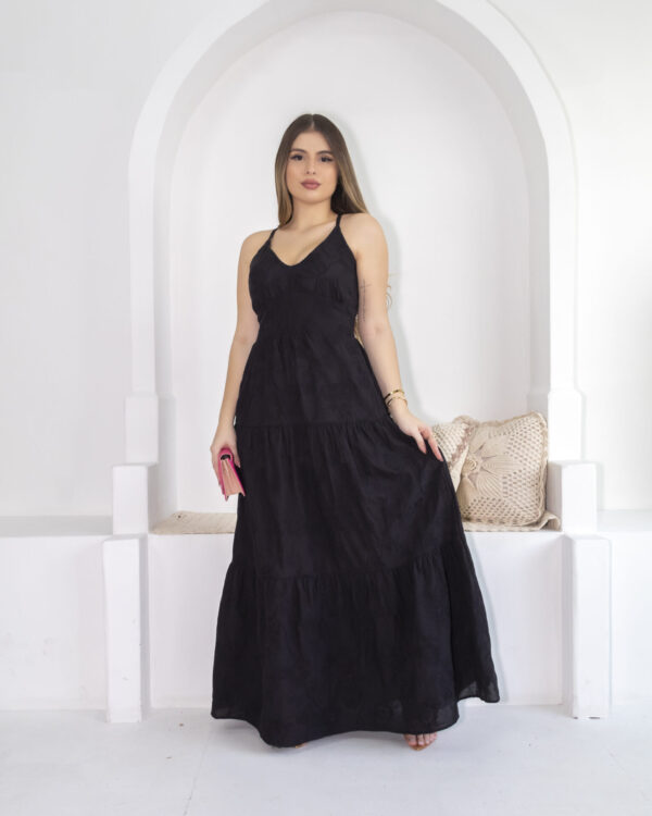 Vestido Longo Preto Zaddy - Image 10