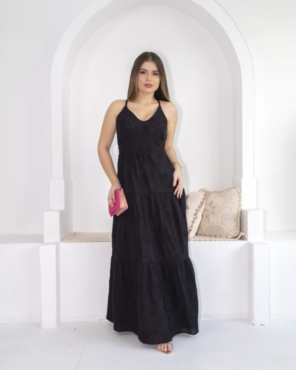 Vestido Longo Preto Zaddy - Image 9