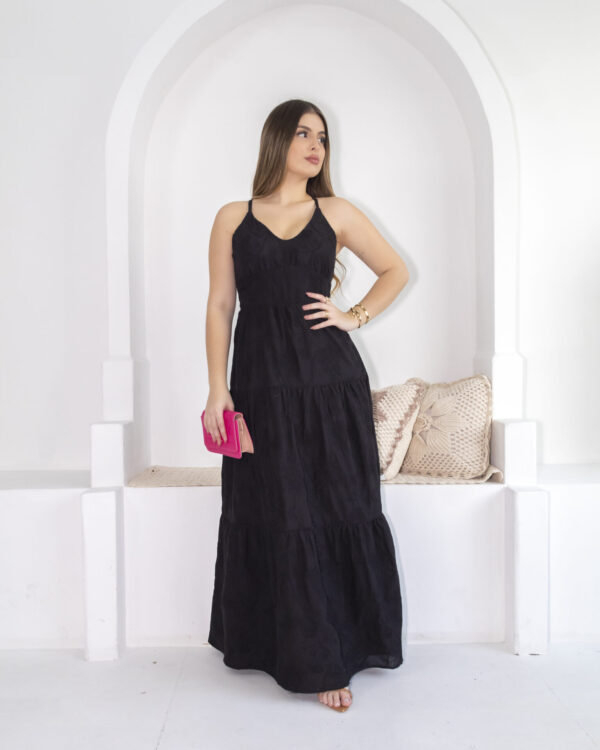Vestido Longo Preto Zaddy - Image 8