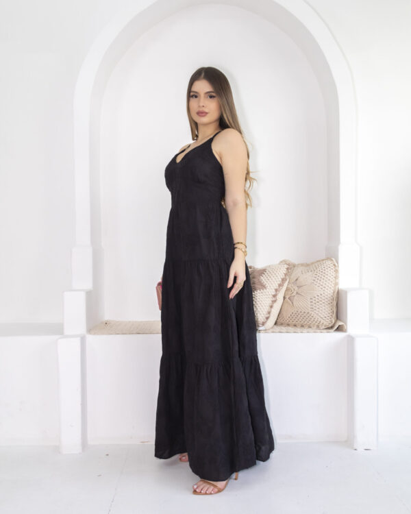 Vestido Longo Preto Zaddy - Image 7