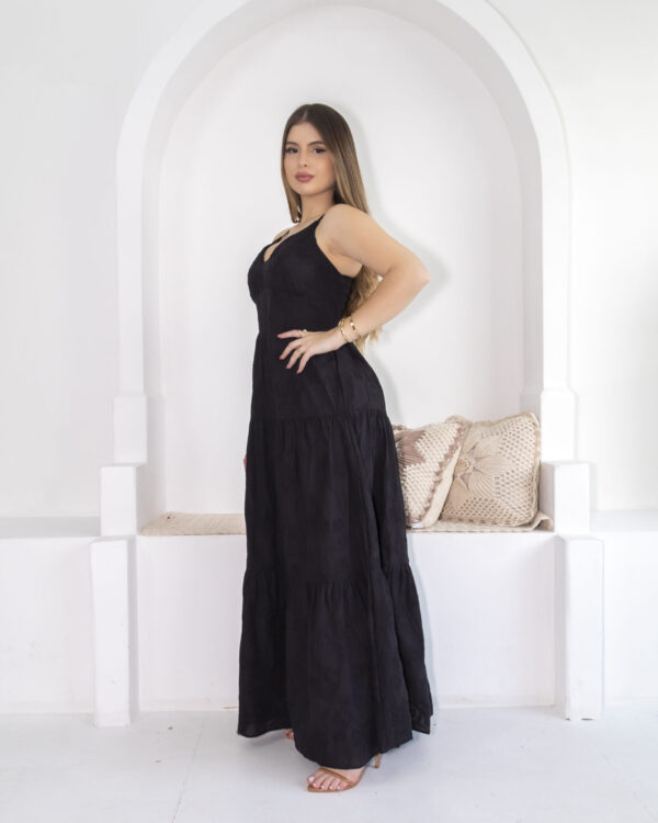 Vestido Longo Preto Zaddy - Image 6