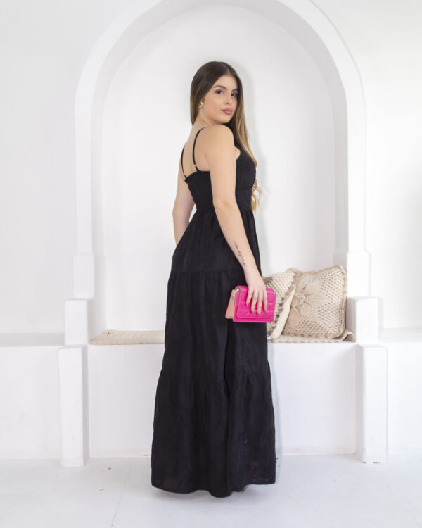 Vestido Longo Preto Zaddy - Image 4