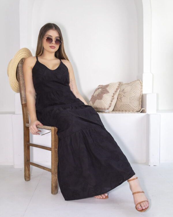 Vestido Longo Preto Zaddy - Image 2