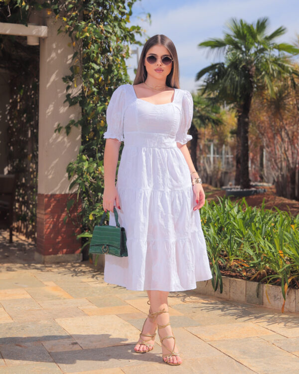 Vestido Liso Branco - Image 5