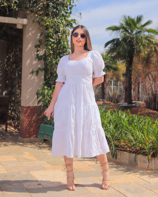 Vestido Liso Branco