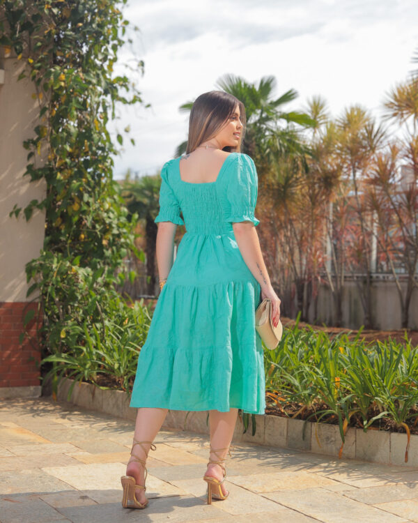 Vestido Liso Verde - Image 5