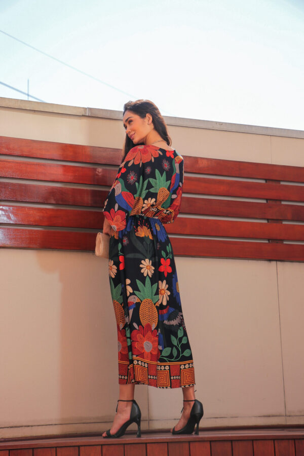 Vestido Midi Floresta Tropical - Image 7