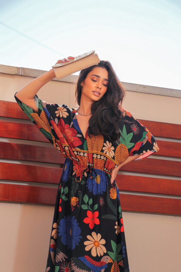 Vestido Midi Floresta Tropical - Image 6