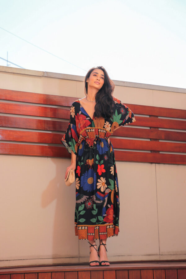 Vestido Midi Floresta Tropical - Image 4