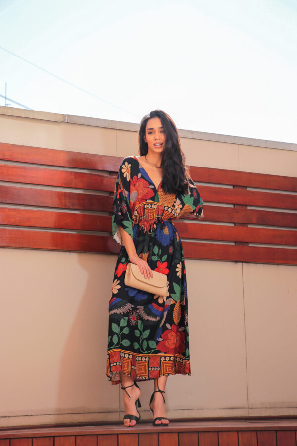 Vestido Midi Floresta Tropical - Image 2
