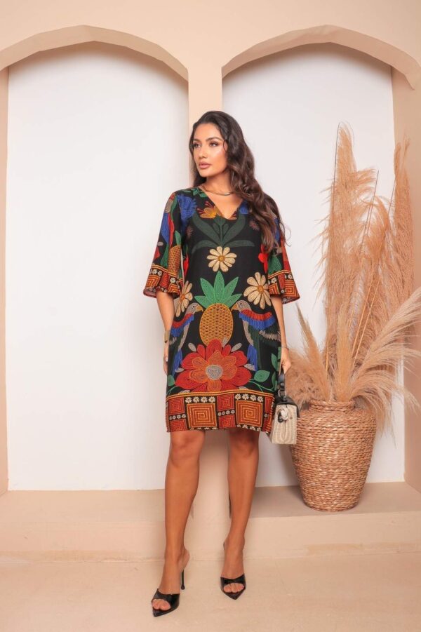 Vestido Floral Azul - Image 2