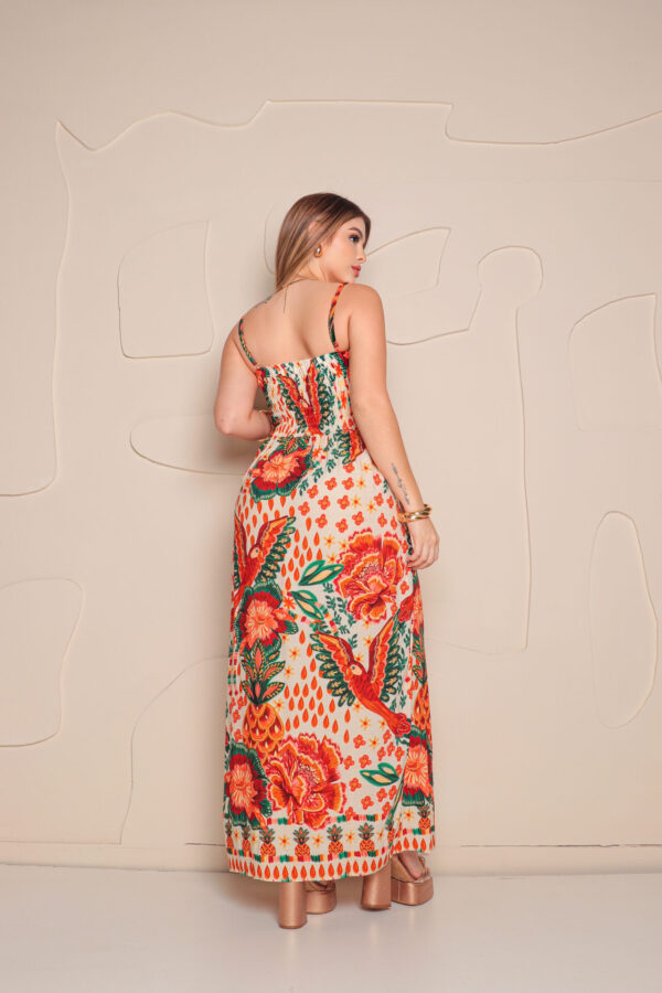 Vestido Longo Tons Tropicais - Image 3