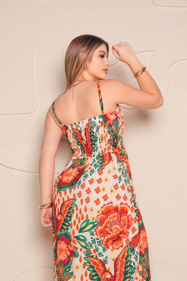 Vestido Longo Tons Tropicais - Image 2