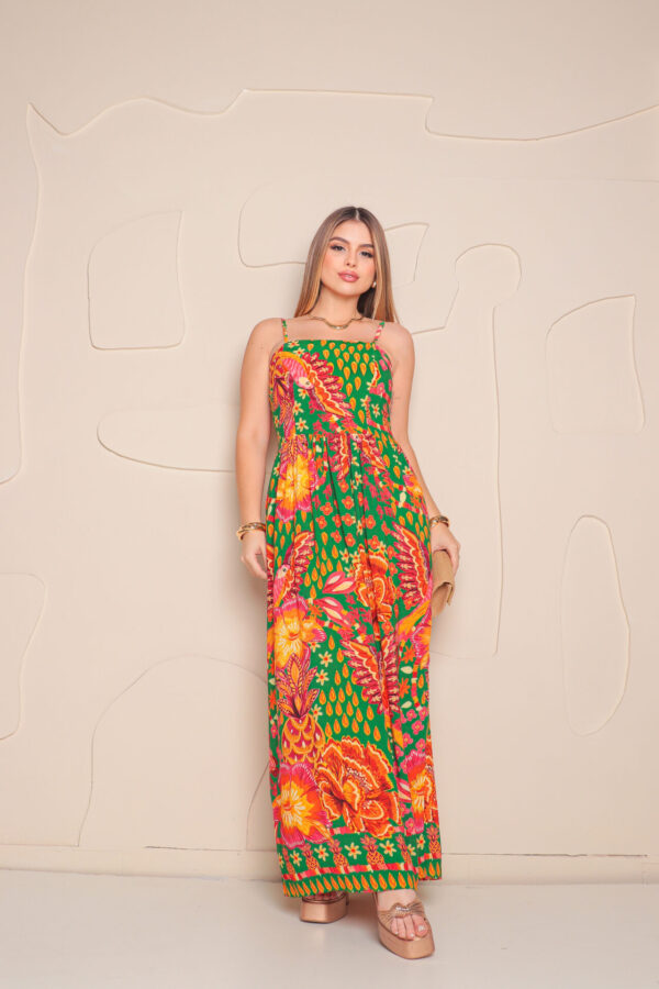 Vestido Longo Pétalas no Ar - Image 8
