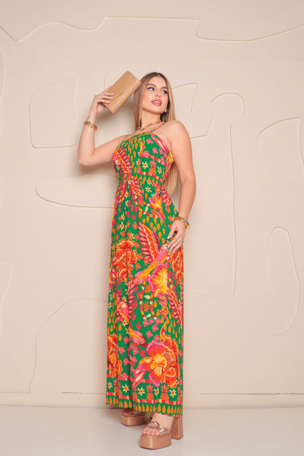 Vestido Longo Pétalas no Ar - Image 4